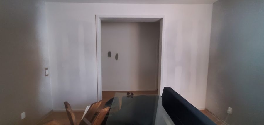 Cheryl S. review photo – entryway framing and drywall project