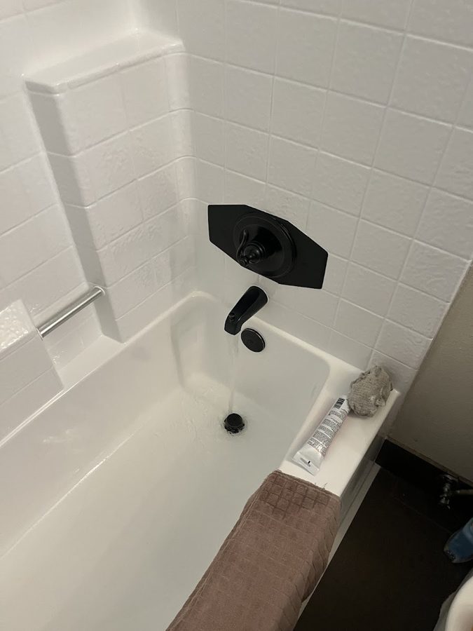 Tracy Passerelle review photo – new front door, flooring and reglazed bathtub